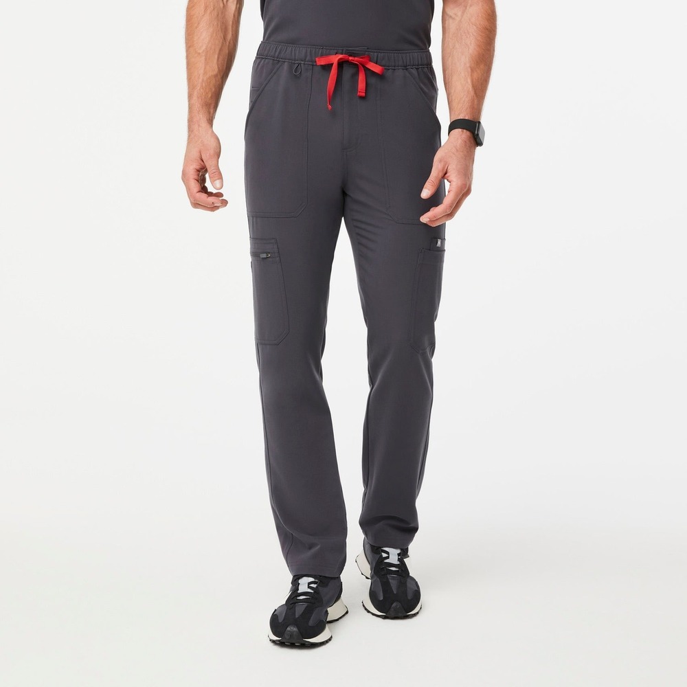 Figs Men's Scrub Pants NEW Cairo Zip Fly Gray Medium